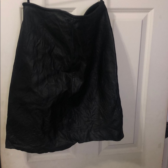Lauren Ralph Lauren Leather Skirt - Picture 1 of 5